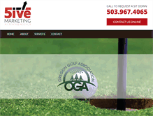 Tablet Screenshot of 5ivemarketing.com